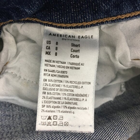 American Eagle Outfitters Jeans Stretch Kick Boot Size 8S length 30" - Picture 8 of 9